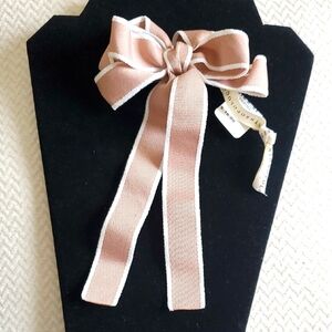 Anthropologie Clubhouse Trimmed Hair Bow